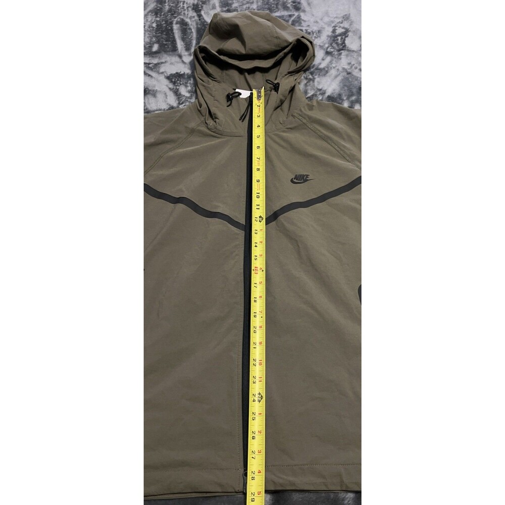 LARGE Nike Tech Men's Woven Jacket (Medium Olive/Medium Olive/Black) - Picture 4 of 9